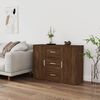 vidaXL Credenza Rovere Marrone 91x29,5x65 cm in Legno Multistrato
