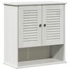 vidaXL Mobile da Bagno VIGO Bianco e Bianco Antico 67,5 x 34 x 71,5 cm