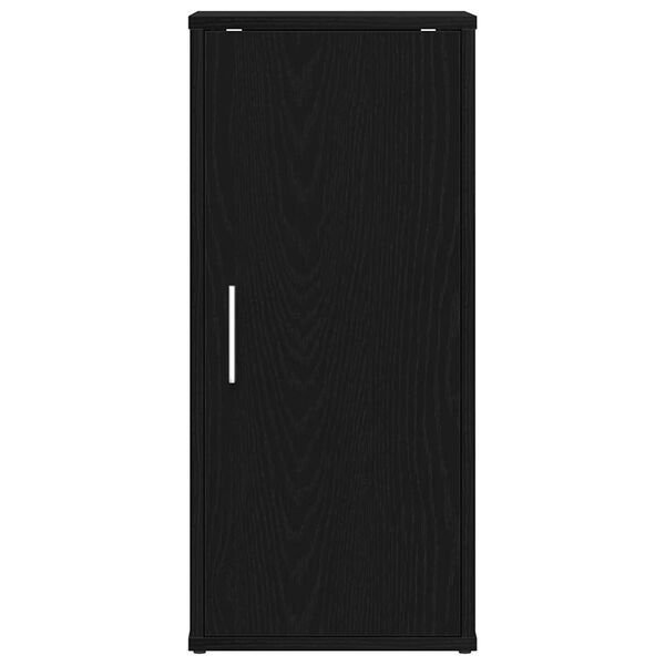 vidaXL Scarpiere 2 pz Rovere Nero 32x35x70 cm in Legno Multistrato