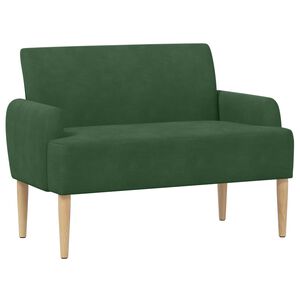 vidaXL Loveseat con bottoni imbottiti Verde Giungla 116 x 67 x 81 cm