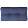 vidaXL Cuscino per Pallet Blu Marino 120x40x12 cm in Tessuto