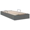 vidaXL Letto con Contenitore Grigio scuro 90 x 190 cm Tessuto