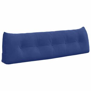 vidaXL Cuscino per Schiena Blu Polizia 160 x 24 x 50 cm Velluto