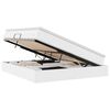 vidaXL Letto con contenitore e materasso Bianco 160 x 200 cm
