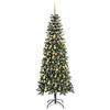 vidaXL Albero di Natale artificiale con 300 LED Verde 210 cm