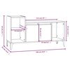 vidaXL Mobile Porta TV Bianco 100x35x55 cm in Legno Multistrato