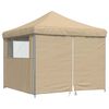 vidaXL Tenda Party Beige 292 x 292 x 315 cm Tessuto Oxford