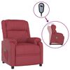 vidaXL Poltrona Alzapersona Rosso Vino Similpelle