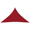 vidaXL Parasole a Vela Oxford Triangolare 3,5x3,5x4,9 m Rosso