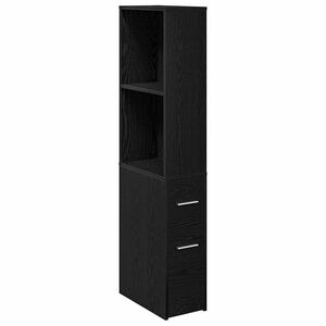 vidaXL Set di mobili per il bagno 22 x 41 x 135 cm Rovere Nero
