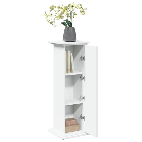 vidaXL Supporto Espositivo Portaoggetti Bianco 31x30x90 cm Truciolato