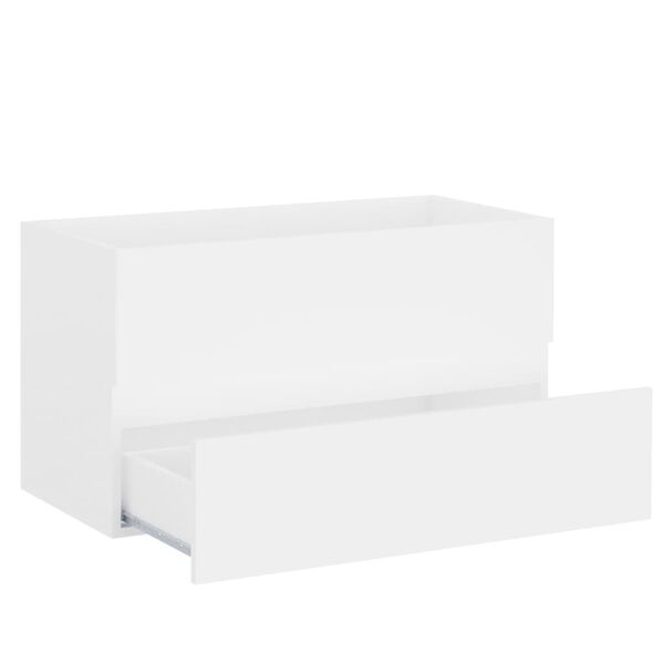 vidaXL Mobile Lavabo Bianco 80x38,5x45 cm in Legno Multistrato