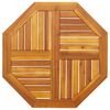 vidaXL Piano per Tavolo 70x70x2 cm Ottagonale Legno Massello di Acacia