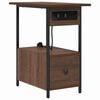 vidaXL Armadio da Notte Rovere Marrone 60 x 30 x 61 cm