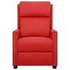 vidaXL Poltrona Massaggiante Rossa in Similpelle
