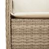 vidaXL Sedie da Giardino con Cuscini 2 pz Beige in Polyrattan