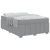 vidaXL Struttura del letto Grigio chiaro 140 x 200 cm Tessuto