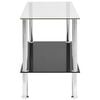 vidaXL Tavolino da Salotto Trasparente 110x43x60 cm in Vetro Temperato