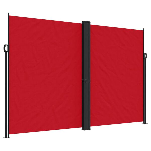 vidaXL Tenda da Sole Laterale Retrattile Rossa 220x1000 cm