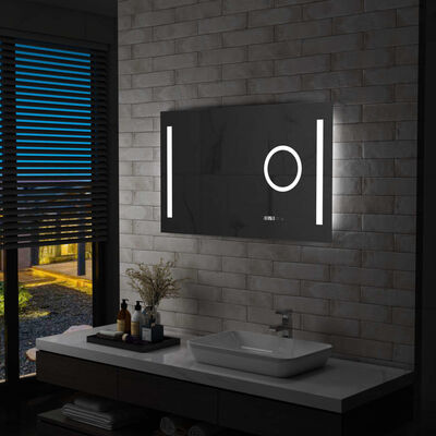 vidaXL Specchio LED da Bagno con Sensore Tattile 100x60 cm