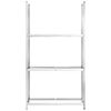vidaXL Portapneumatici a 3 Strati 3 pz Argento 110x40x200cm in Acciaio