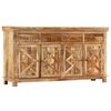 vidaXL Credenza con 4 Cassetti 160x40x85 cm Legno Massello di Mango