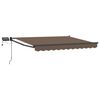 vidaXL Tenda retrattile manuale con LED Tortora