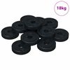vidaXL adatto per Rondella Piatta 36000 pz Nero &empty;15 x 3 mm