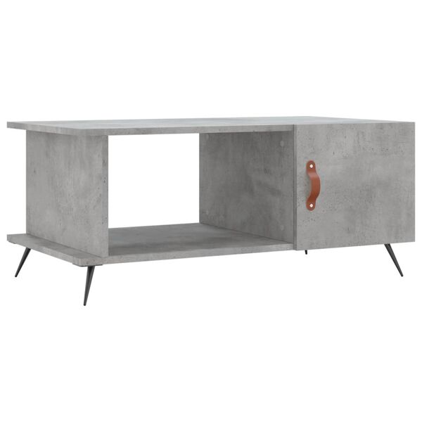 vidaXL Tavolino da Salotto Grigio Cemento 90x50x40cm Legno Multistrato