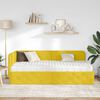 vidaXL Cornice del letto ad angolo Giallo 90 x 200 cm Velluto