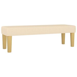 vidaXL Panca Crema 100x30x30 cm in Tessuto