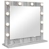 vidaXL Specchio da Vanit&agrave; Rettangolare Grigio Sonoma 60 x 55 x 18 cm