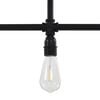 vidaXL Lampadario Nero per 3 Lampadine E27