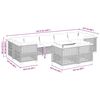 vidaXL Set Divano da Giardino 9 pz con Cuscini Beige in Polyrattan