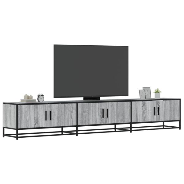 vidaXL Mobile TV Grigio Sonoma 240x35x41 cm in Legno Multistrato
