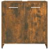 vidaXL Armadietto Bagno Rovere Fumo 60x33x60 cm in Legno Multistrato