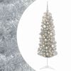 vidaXL Albero di Natale Artificiale Slim con Palline 150 cm 150 LED