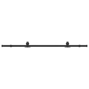 vidaXL Kit di Binari per Porte Scorrevoli 200 cm Acciaio Nero