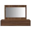 vidaXL Tavolo da Trucco Marrone 100 x 40 x 70 cm Legno multistrato