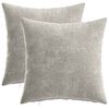 vidaXL Federa 2 pcs HEERLEN Grigio Chiaro 40 x 40 cm Tessuto Chenille