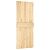 vidaXL Porta Scorrevole con Set Hardware 85x210 cm Legno Massello Pino