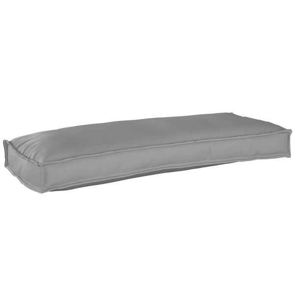 vidaXL Set di Cuscini per Pallet 2 pcs Grigio 100 x 40 x 8 cm