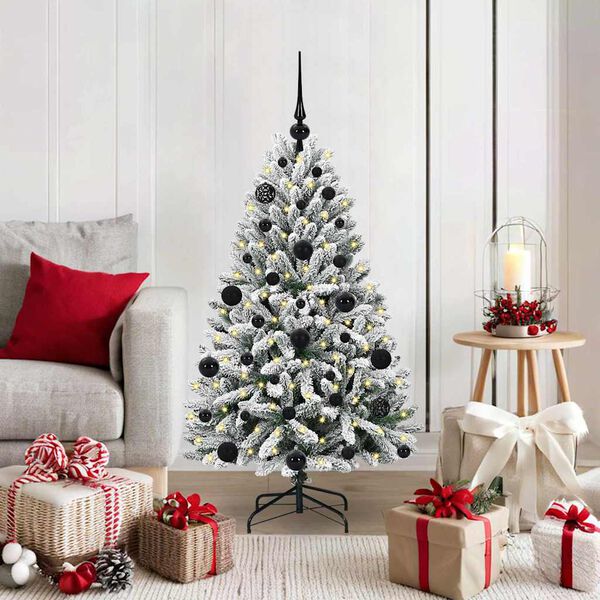 vidaXL Albero di Natale artificiale con 150 LED Verde e Bianco 120 cm