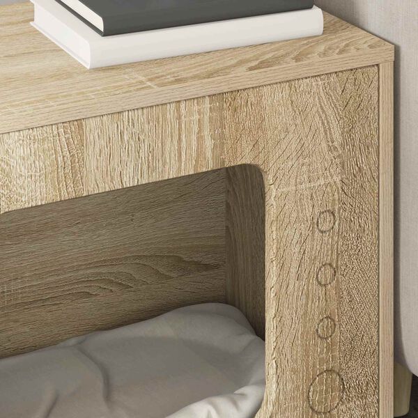 vidaXL Casa per Gatti Sonoma 51 x 30 x 42 cm Legno multistrato