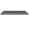 vidaXL Tenda da Sole Retrattile Antracite 5x3 m in Tessuto e Alluminio