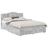 vidaXL Struttura del letto con cassetto Grigio cemento 150 x 200 cm