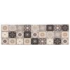 vidaXL Tappeto da Cucina Mosaico grigio e beige 150 x 45 cm