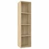 vidaXL Libreria/Mobile TV Rovere Sonoma 36x30x143 cm Legno Multistrato