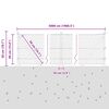 vidaXL Palo della recinzione Grigio 50 x 0,4 m (rete 36 mm)