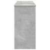 vidaXL Supporto per Tastiera Grigio cemento 130 x 32 x 64 cm